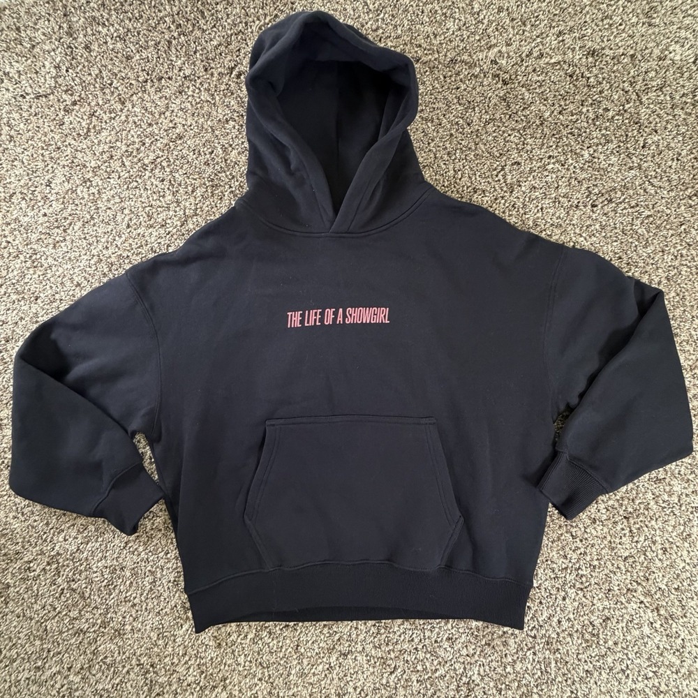 Taylor Swift Hoodie M Black The Life Of A Showgirl I Like My Friends Cancelled
